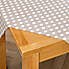 Taupe Dotty PVC Tablecloth Taupe (Brown) undefined
