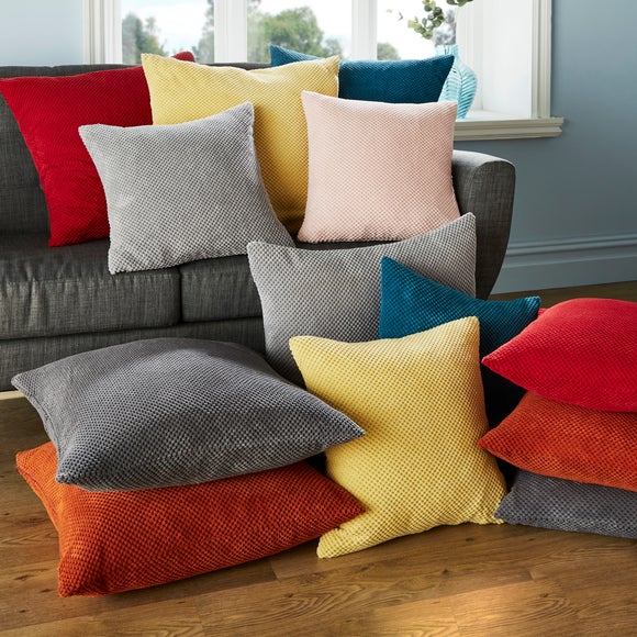 Chenille Spot Cushion Dunelm