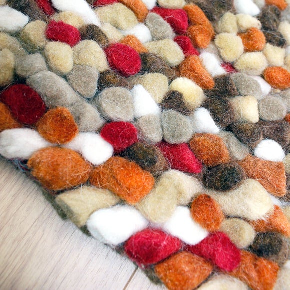 Candy Bean Wool Rug Dunelm