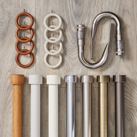 Trinity Metal Eyelet Curtain Pole Dunelm