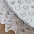 Country Heart Round PVC Tablecloth Taupe (Cream)