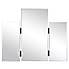 Glass Dressing Table Mirror 60x73cm Clear undefined