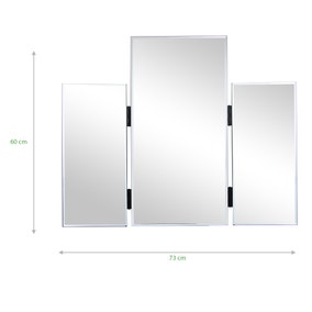 Glass Dressing Table Mirror 60x73cm, Free Standing Dressing Table Mirror Dunelm