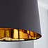 Ritz Gold Lined Lamp Shade 35cm Grey Grey