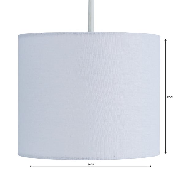 dunelm white lampshade