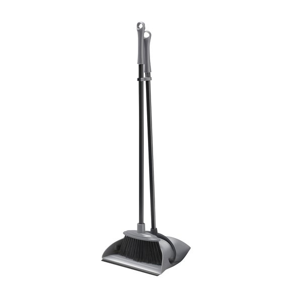 Addis Folding Long Handle Dustpan and Brush Dunelm