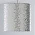 Sequin Lamp Shade 19cm Silver Silver