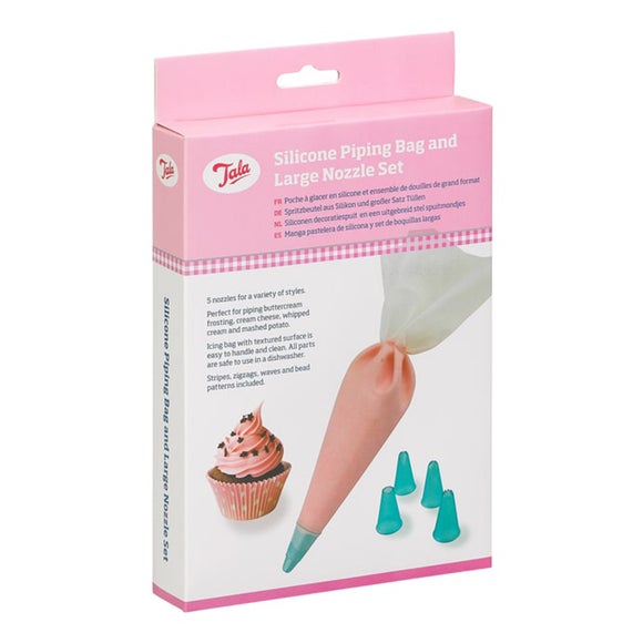 Tala Silicone Icing Bag With 5 Nozzles Dunelm