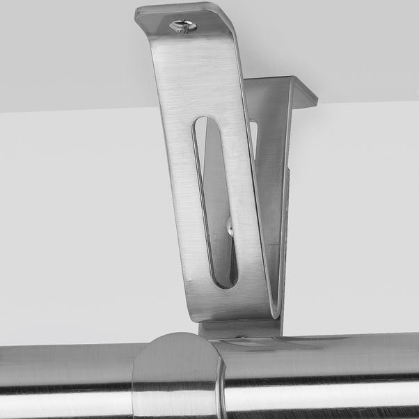 Pack Of 3 Adjustable Ceiling Curtain Pole Brackets Dunelm Pack Of 3 Adjustable Ceiling Curtain, Curtain Rail Ceiling Brackets