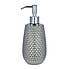 Silver Hammered Effect Lotion Dispenser Silver
