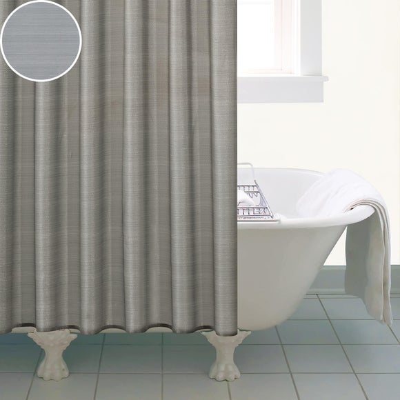Silver Sparkle Shower Curtain Dunelm