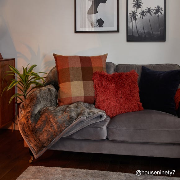 large orange cushions