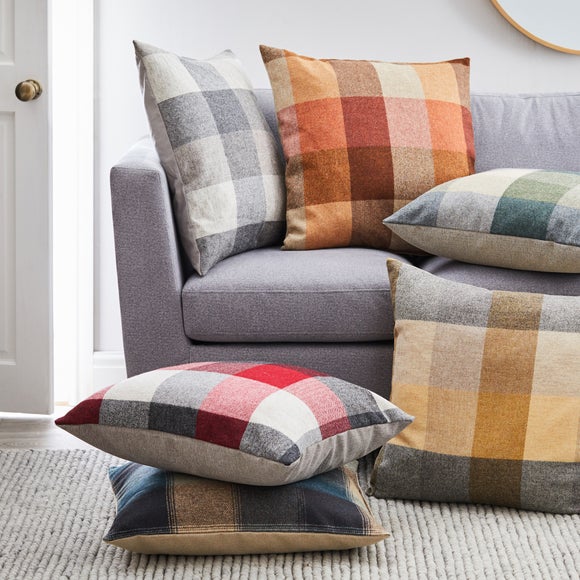 large orange cushions