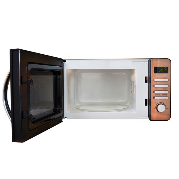 Copper 700w 20L Digital Microwave | Dunelm