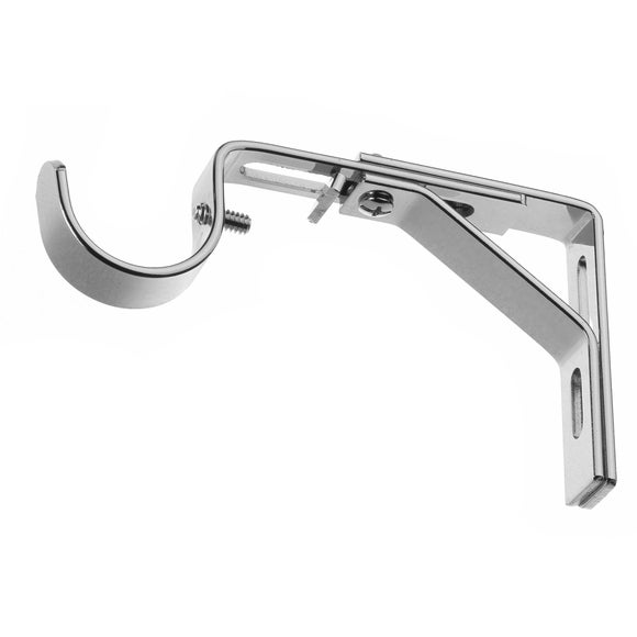 Ashton Fixed Chrome Eyelet Curtain Pole Dia. 29mm Dunelm