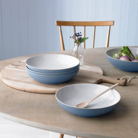 Denby Elements Blue Pasta Bowl | Dunelm