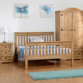 Monaco Pine High Foot End Bed Frame