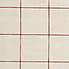 By the Metre Red Linen Check PVC