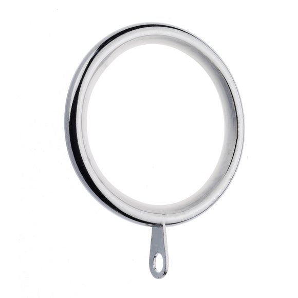 Swish Curve Fixed Chrome Curtain Pole Dia. 28mm Dunelm