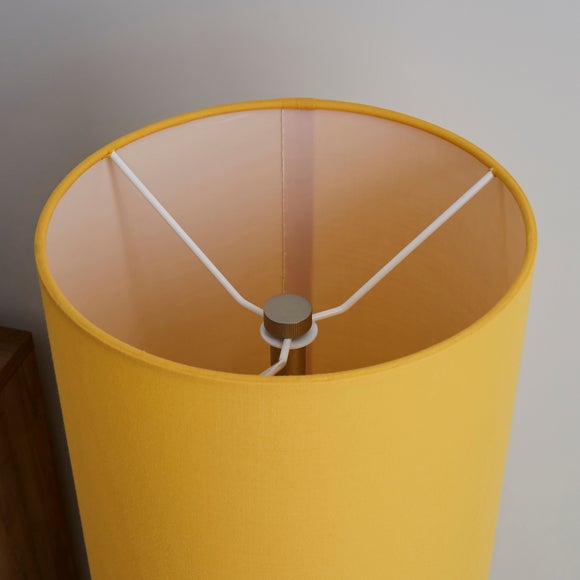 dunelm ochre floor lamp