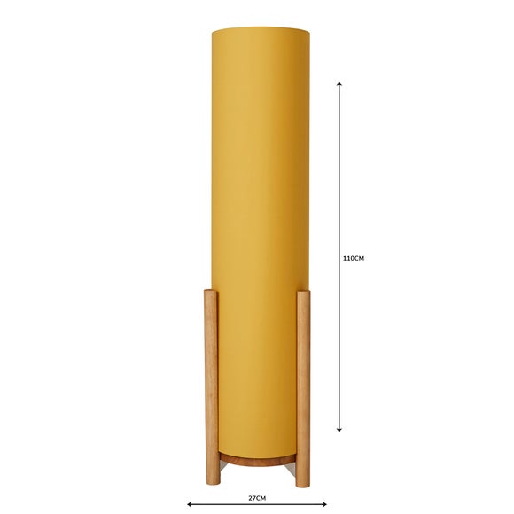 dunelm ochre floor lamp