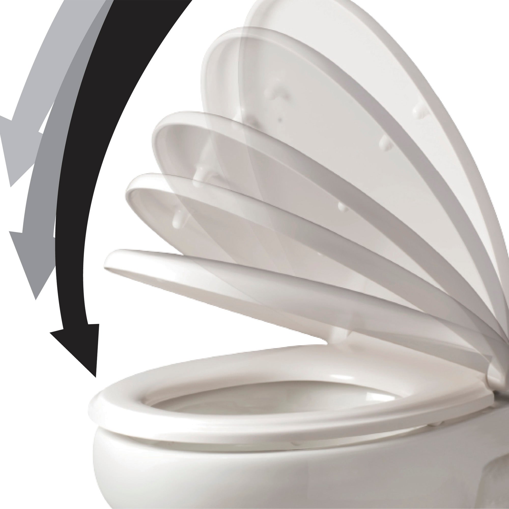 Thermoplast White D Shape Toilet Seat | Dunelm