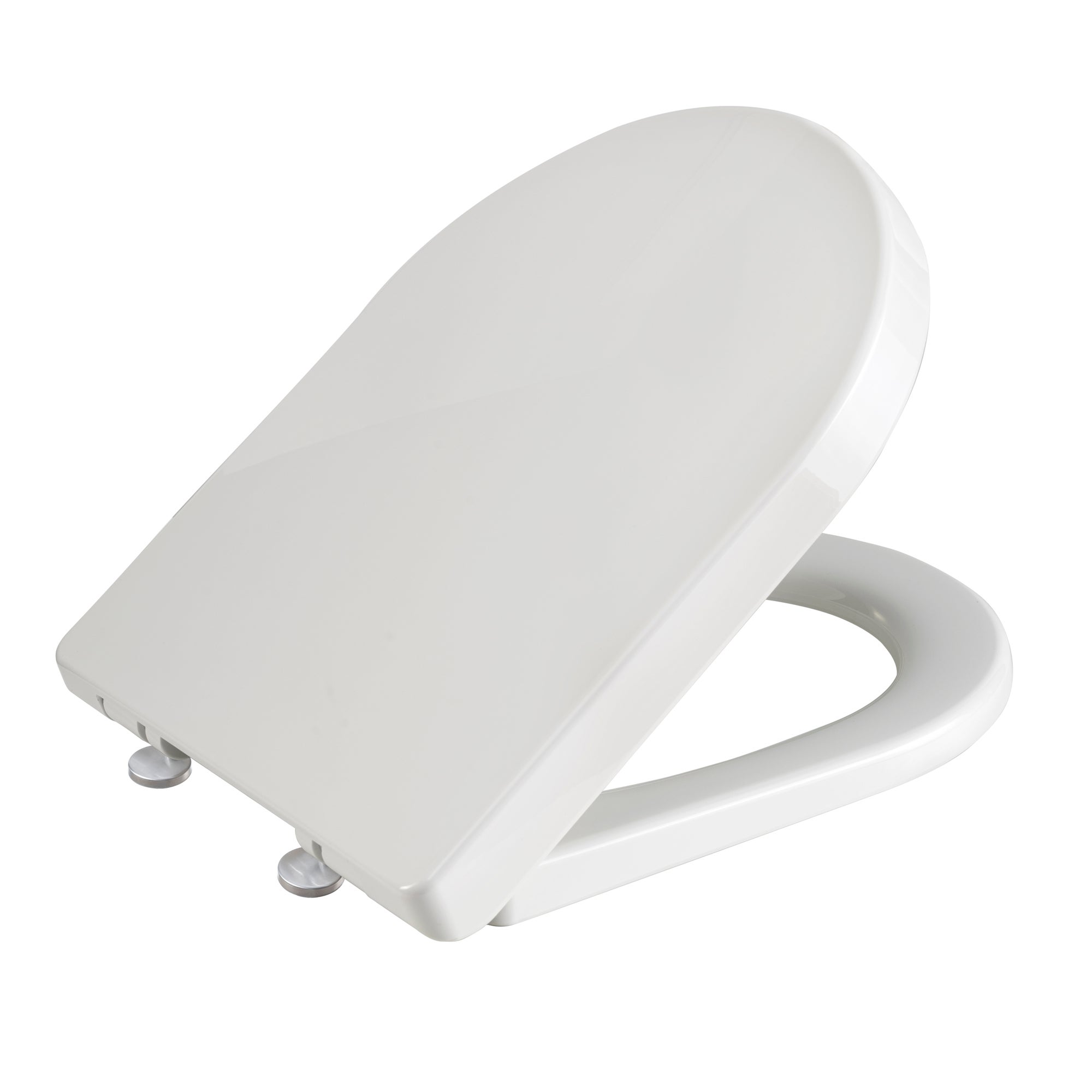 Thermoplast White D Shape Toilet Seat | Dunelm