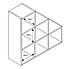 Rome Modular 6 Step Cube Shelving Unit