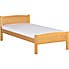 Amber Wooden Bedstead White undefined