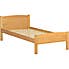 Amber Wooden Bedstead White undefined