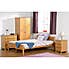 Amber Wooden Bedstead Brown undefined