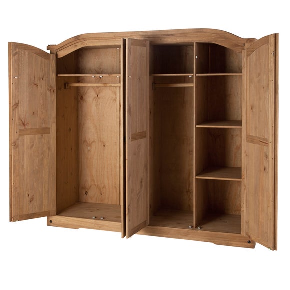 Corona 4 Door Wardrobe | Dunelm