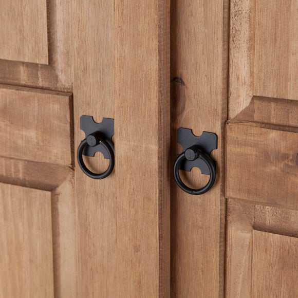 Corona Pine Curved Top Wardrobe Dunelm