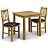 Coxmoor 4 Seater Square Dining Table, Solid Oak Oak (Brown)