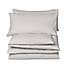 Non Iron Plain Dye Silver Standard Pillowcase Pair