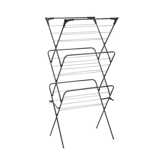 Black 3 Tier Wide Airer