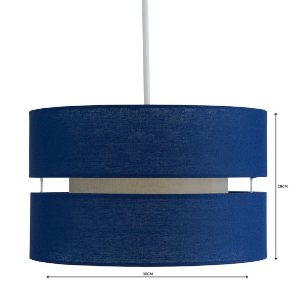 dunelm navy blue lampshade