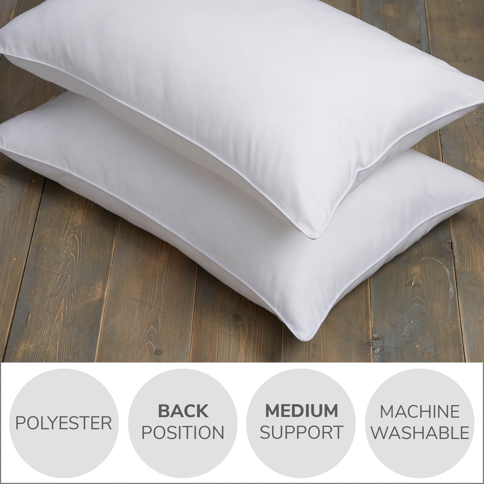 Teflon All in One Medium Support Ultimate Pillow Pair | Dunelm