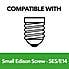 Status Branded 2 Watt SES LED Filament Candle Bulb 3 Pack Clear