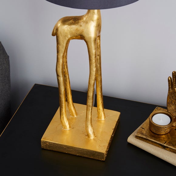 Malmo Giraffe Gold Table Lamp | Dunelm Malmo Giraffe Gold Table Lamp | Giraffe