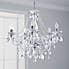 Marie Therese 5 Light Integrated LED Chrome Chandelier Silver