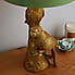 Polly Parrots Gold Table Lamp Green