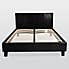 Dorset Black Faux Leather Bed Frame  undefined