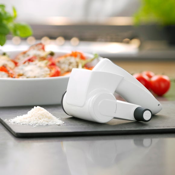 White Zyliss Rotary/Multi-Drum Grater 