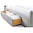 Capri Bed Frame with Drawers Grey undefined