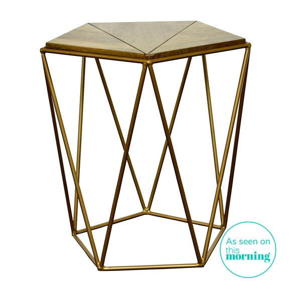 gold side table dunelm