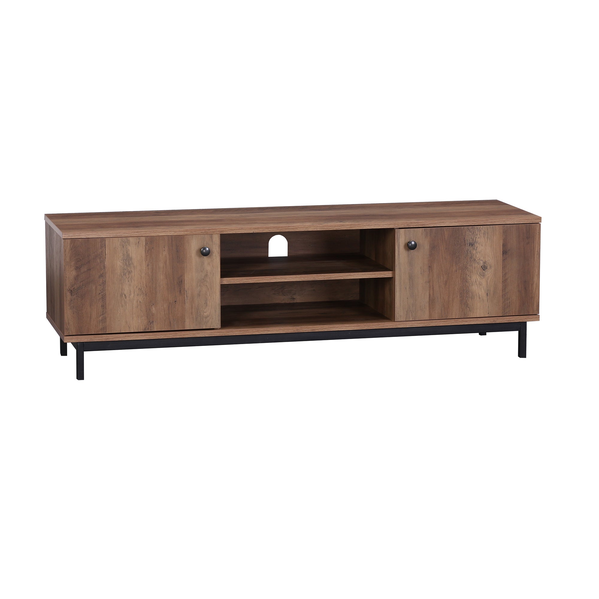 Fulton Wide Tv Stand Brown