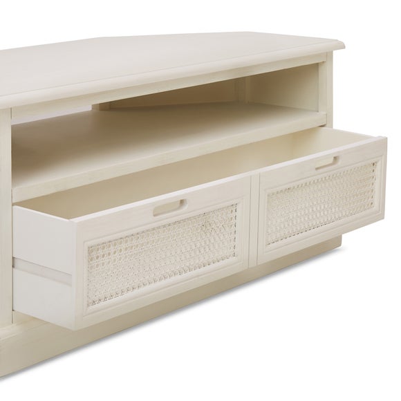 Lucy Cane Cream Corner TV Stand Dunelm