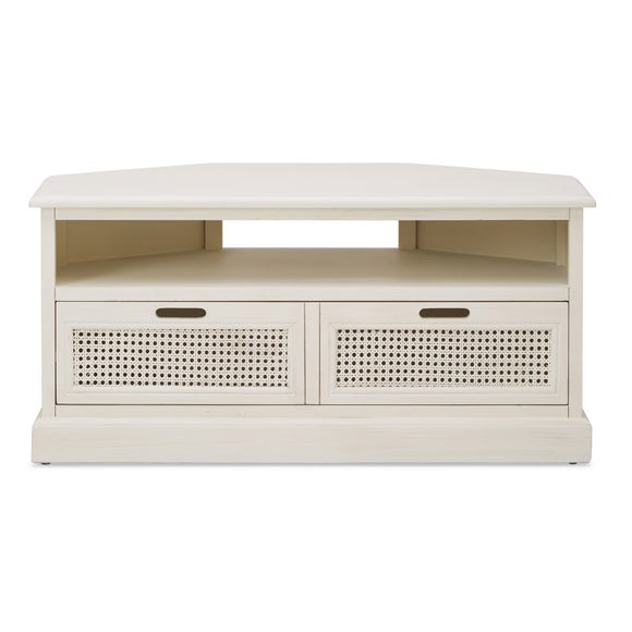 Lucy Cane Cream Corner TV Stand Dunelm