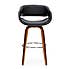 Torcello Black Faux Leather Bar Stool
